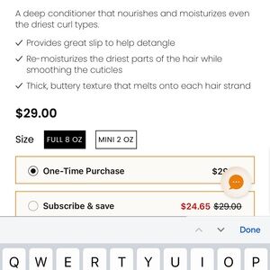 Curlsmith Double cream quencher